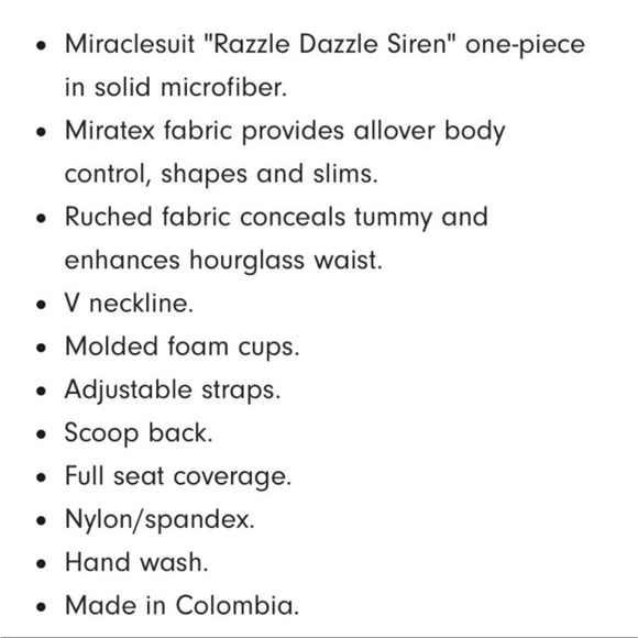 NWOT Miraclesuit Razzel Dazzle Siren One piece - Picture 15 of 15